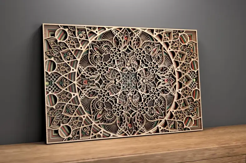 3D-mandala bloemen - Afbeelding 2