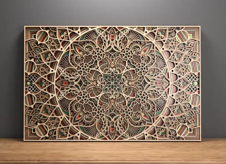 3D-mandala bloemen