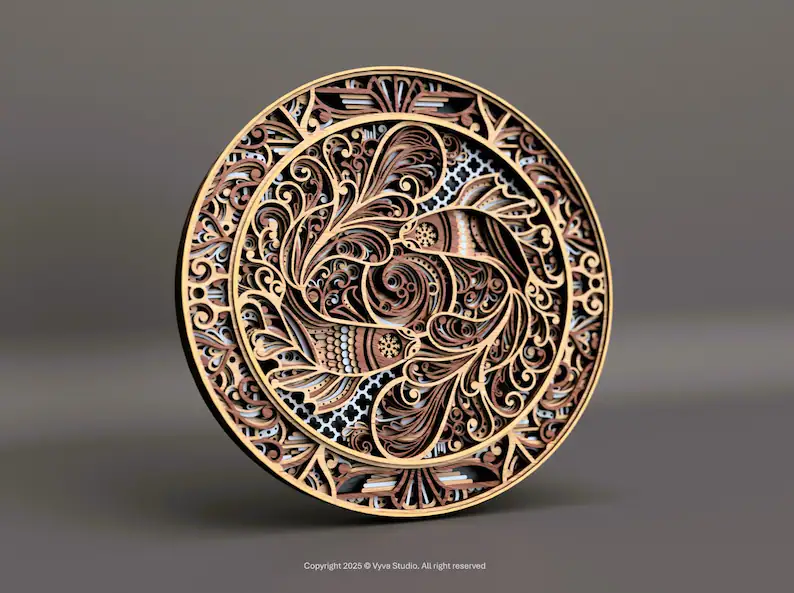 Mandala muurkunst Koivissen