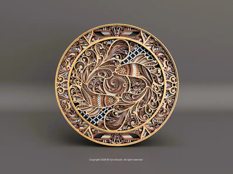 Mandala muurkunst Koivissen