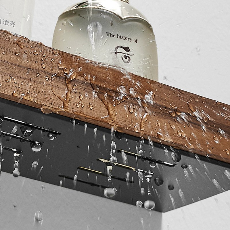 Massief houten wandplank badkamer - Afbeelding 7