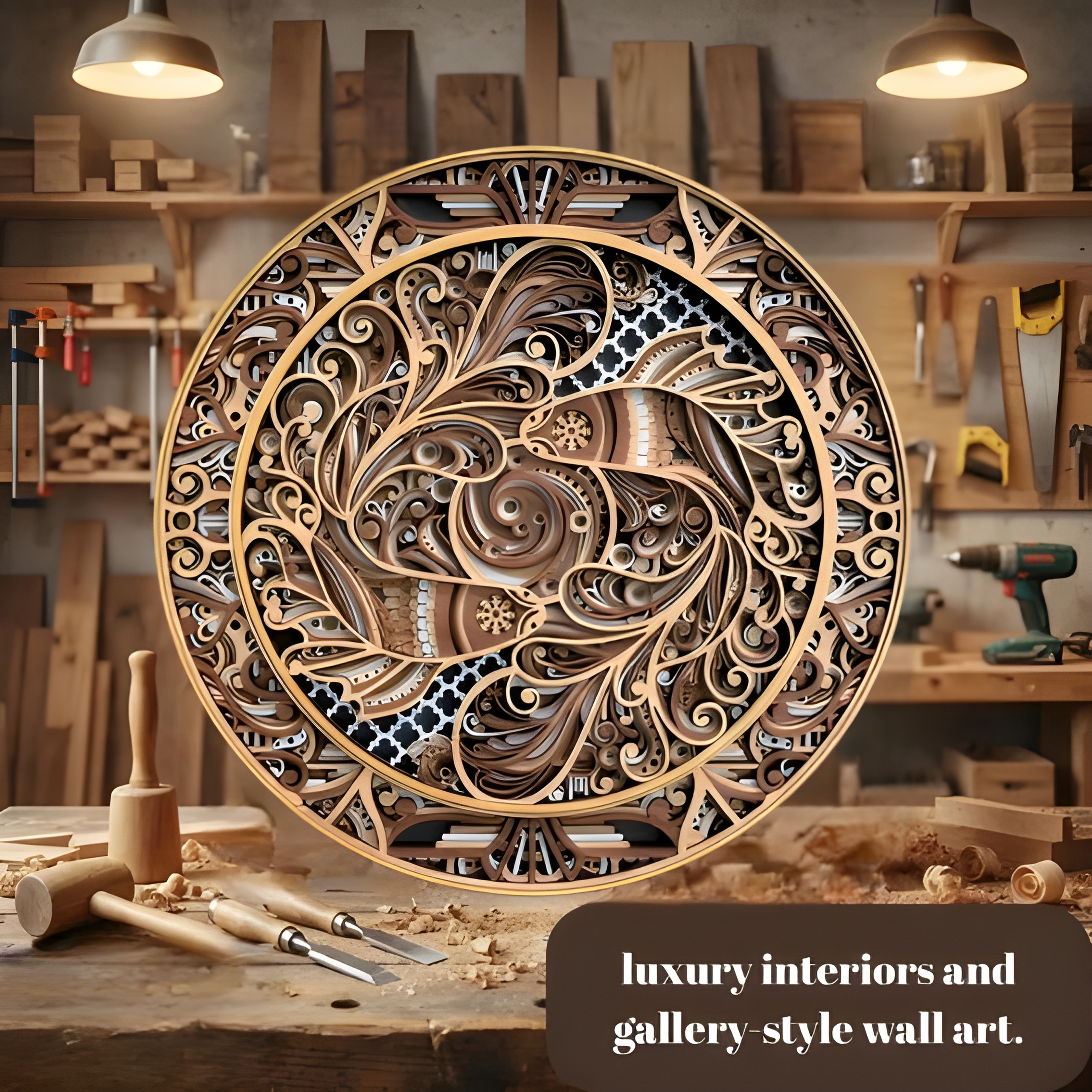 Mandala muurkunst Koivissen