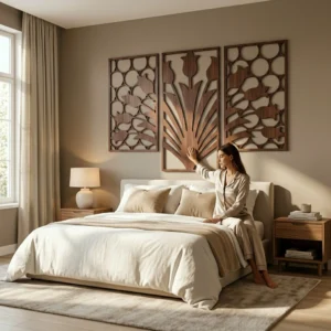 Houten wanddecoratie 2D – Moderne en stijlvolle muurkunst van hout