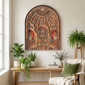 Gothic Cathedral Mandala 3D